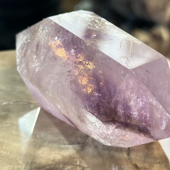 Amethyst DT Crystal Point With Rainbows! - Picture 7 of 10